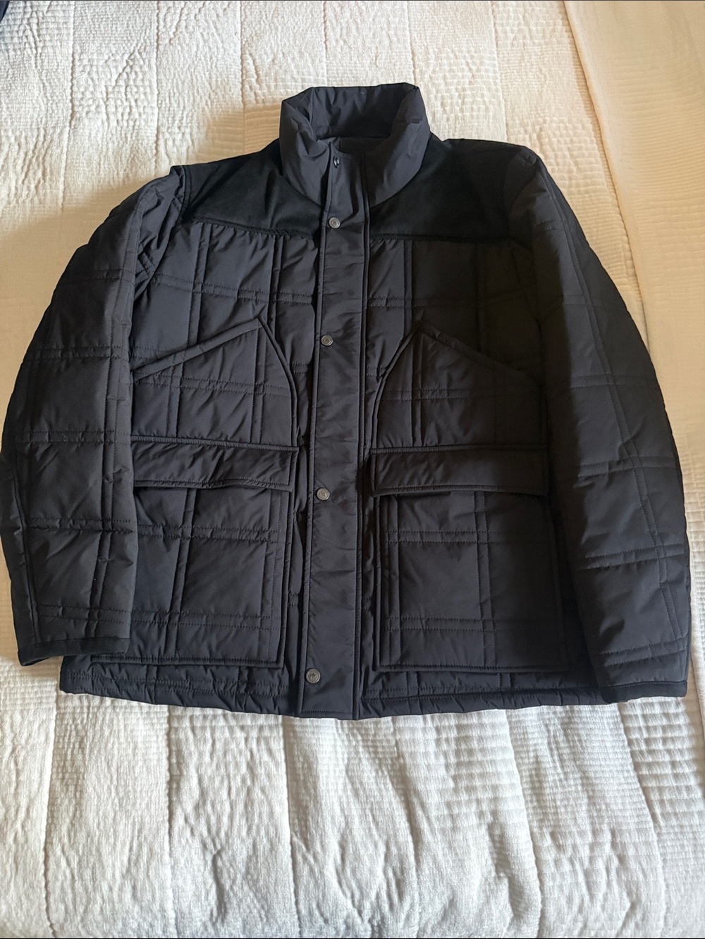 Andrew Marc Black Quilted Puffer Jacket
